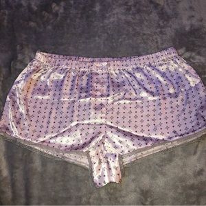 La senza Pink satin Sleep shorts / Pajamas